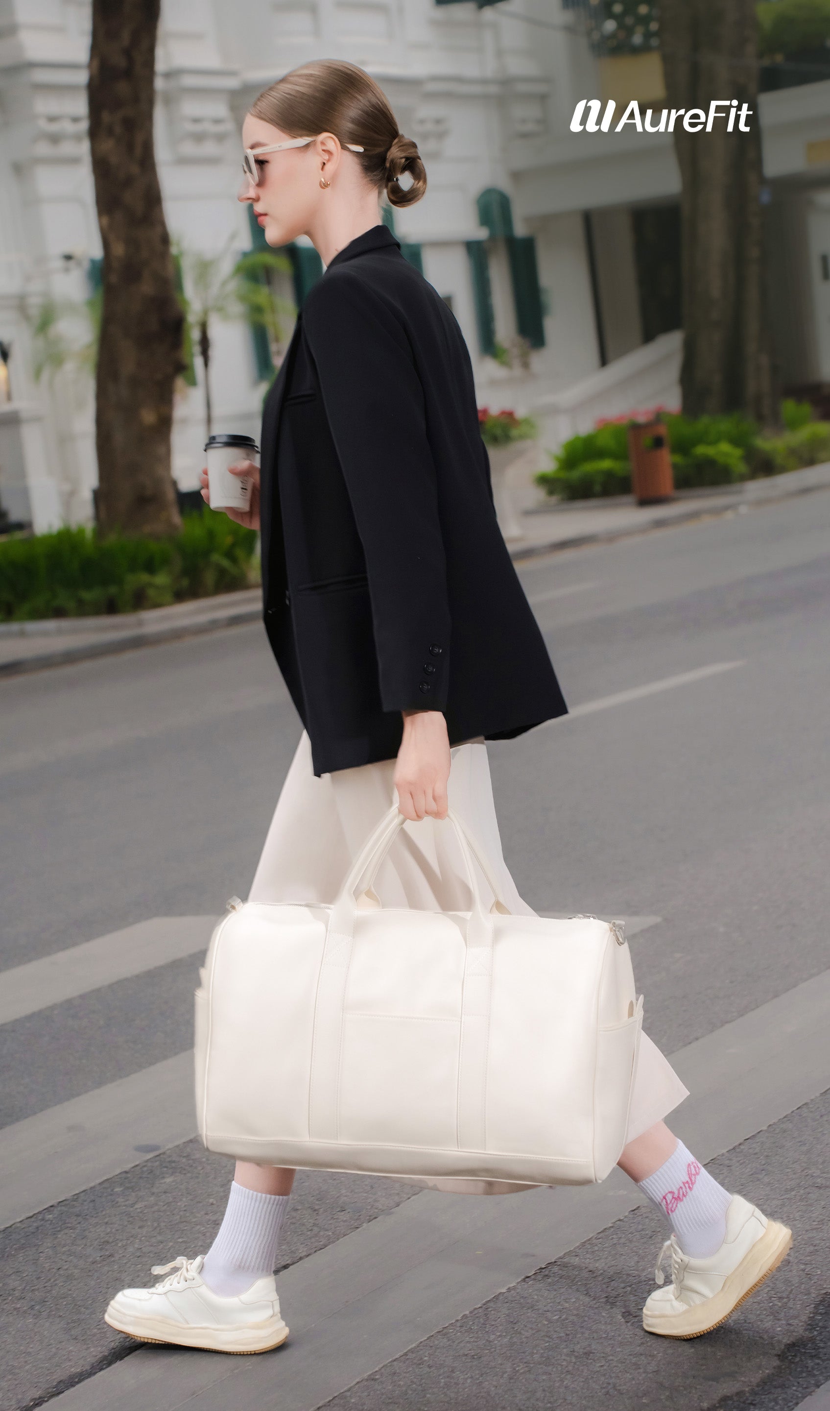 Túi du lịch thời trang da thuần chay cao cấp Classic Carry-all Duffel